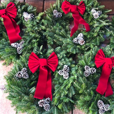 Sustainably Hand Harvested Balsam Christmas Wreaths